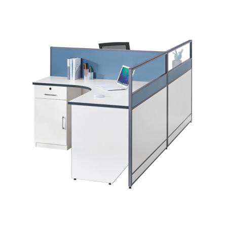 Four person computer office desk and chair combination office desk, four person screen work desk, office furniture