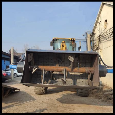 2-way self feeding mixing and loading integrated machine, national standard forklift installation support, on-site service, concrete mixing
