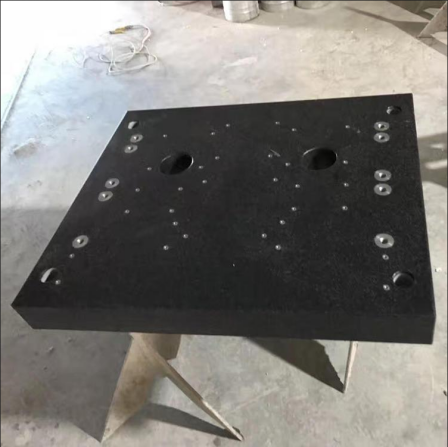 Marble drilling platform precision equipment crossbeam column base insert customized granite drilling platform