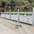 River Stone Guardrail Granite Stone Bridge Guardrail Scenic Area Sesame Grey Stone Guardrail