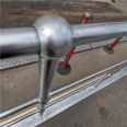 Ball joint column inclined ladder spherical handrail with base spherical railing fence 1.2 meters high 1.3 meters high