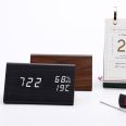 Chimete rectangular LED temperature and humidity alarm clock, temperature and humidity display, three sets of alarm clocks YC-9052