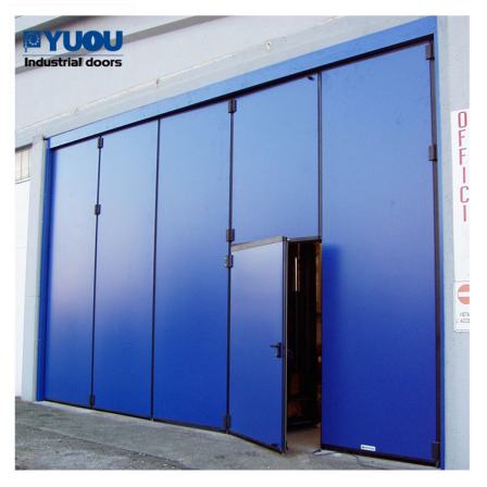 Henan Europe Door Industry Folding Door Manufacturing Industrial Flat Door Factory has good insulation effect for door opening and is easy to open
