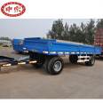 Agricultural trailer application for additional machinery Agricultural machinery license plate material transport trailer Flatbed trolley