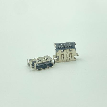 HDMI AF 19P reverse sinking plate DIP H=2.78, shell electroplated with gold or nickel, high stability