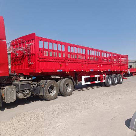 13 meter flower railing rollover semi trailer modified to invisible high railing dump trailer manufacturer produces high-strength steel