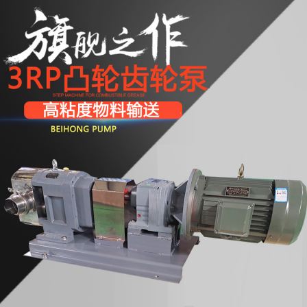 Production of 3RP cam rotor pump, slurry gear pump, stainless steel food high viscosity pump, putty paste pump