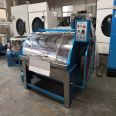 Commercial large stainless steel industrial washing machine, 100 kg horizontal work clothes cleaning machine