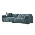 Bodson's minimalist modern small unit latex fabric sofa living room Nordic three person technology fabric down design