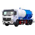 Large 20 square vacuum suction truck for urban pipeline culverts, sludge cleaning truck, Dongfeng rear eight wheel suction truck