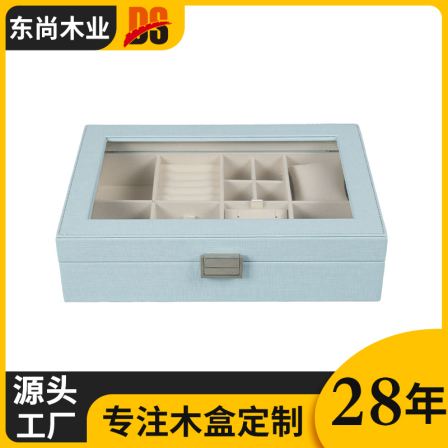 Dongshang Wood Home Wooden Jewelry Box Creative Storage Box Jewelry Packaging Large Capacity