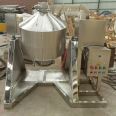 Stainless steel drum mixer 304 food powder mixer 360 ° rotating waist drum dry powder mixer