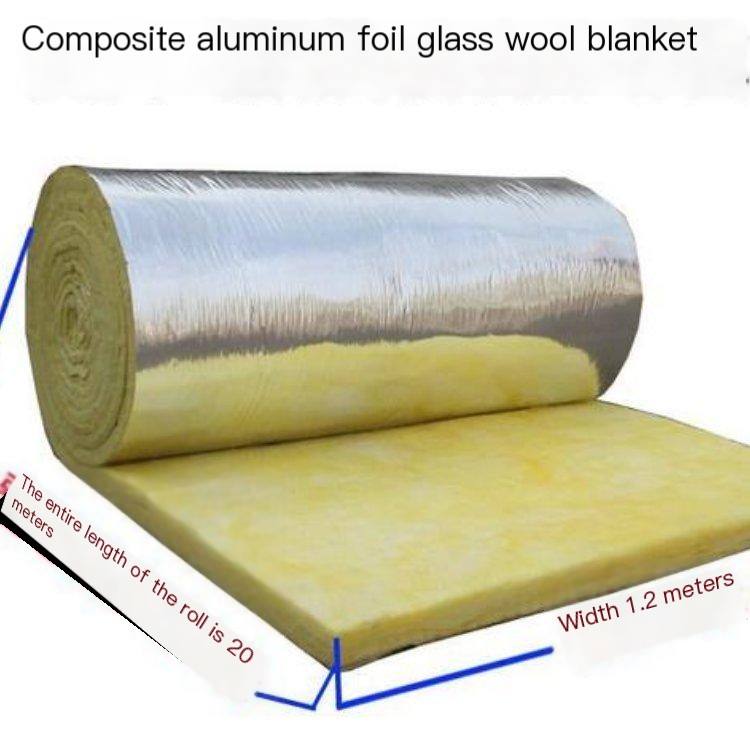 Sticking aluminum foil superfine centrifugal glass wool felt, high strength polypropylene film, Class A fireproof