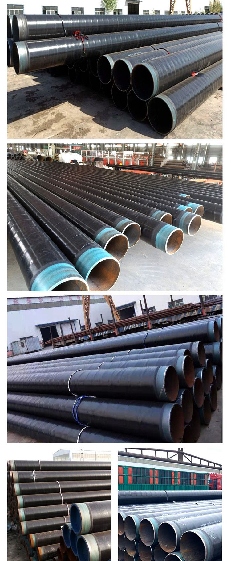 3pe reinforced L290 large-diameter straight seam steel pipe TPEP anti-corrosion steel pipe manufacturer Dinghang