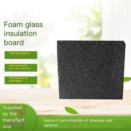 Foam glass brick tile foam glass arc plate tank pipe cold insulation