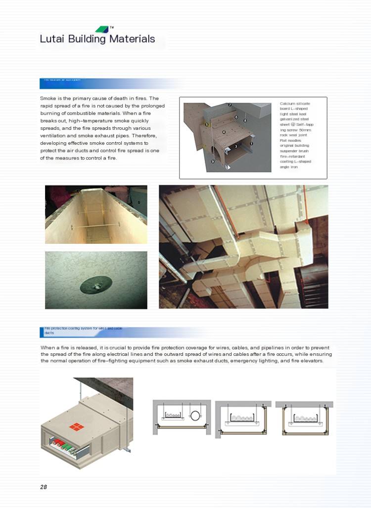 Lutai fireproof partition cable tray sealing partition with low fire resistance, flame retardancy, and thermal conductivity