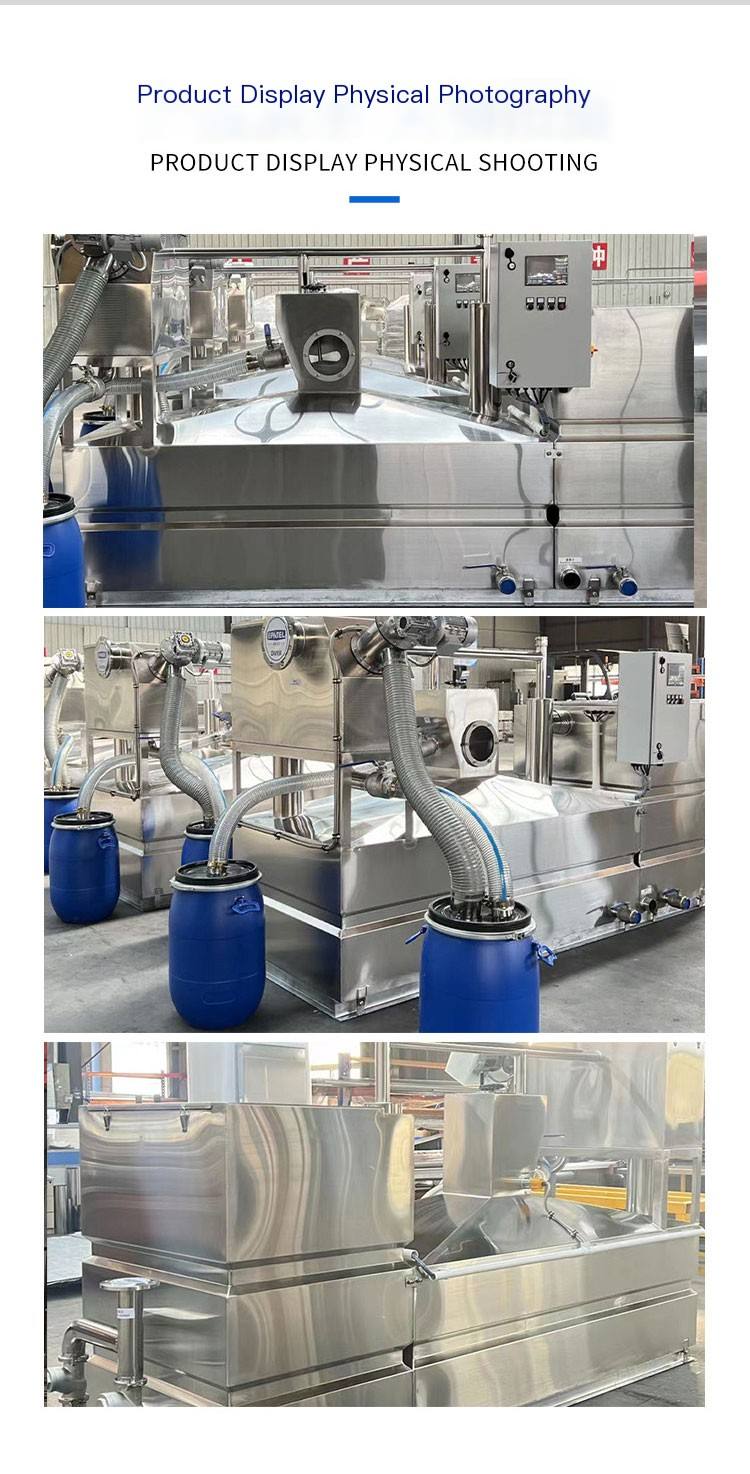 ZQGY-15 fully automatic stainless steel oil separator with lifting heating, 15 cubic meter hotel kitchen oil and water treatment machine