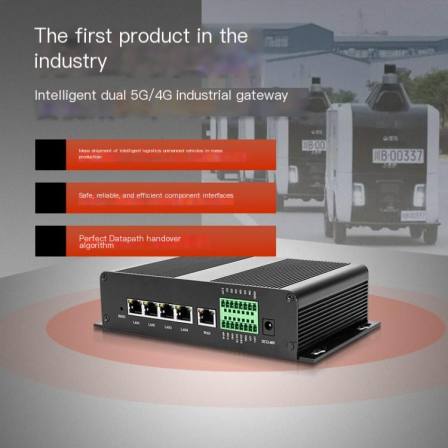 5G Industrial Router Private Network Gigabit Wireless Dual 4G Vehicle Unmanned Intelligent Gateway Multi Link aggregation