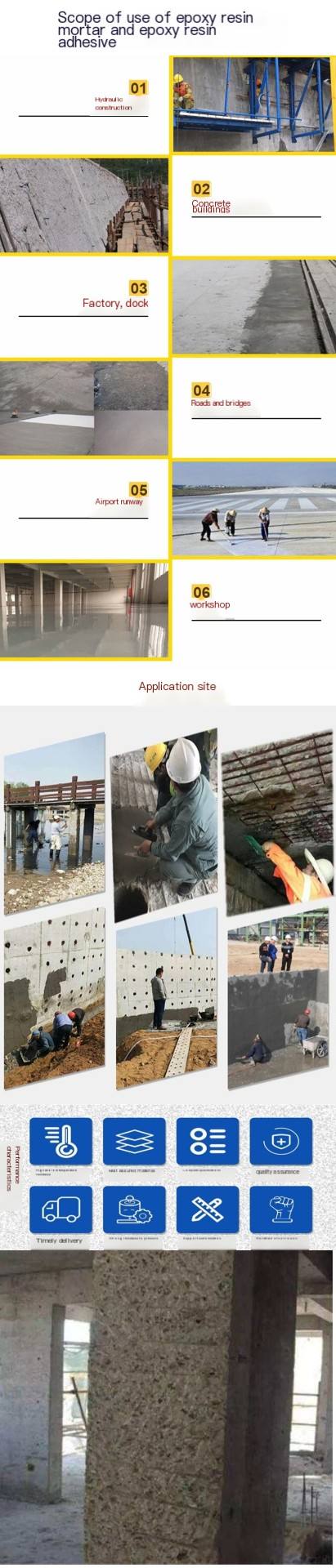 Emergency repair materials for gas station ground damage Hongsheng Ruida cement ground repair materials