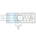 GANTER standard impact resistant bushing GN249.1 with TBT wear-resistant positioning ball seat SGR249