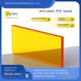 Anti static PVC board, plastic sheet, smooth surface carving and bending processing manufacturer, yellow semi transparent PVC board