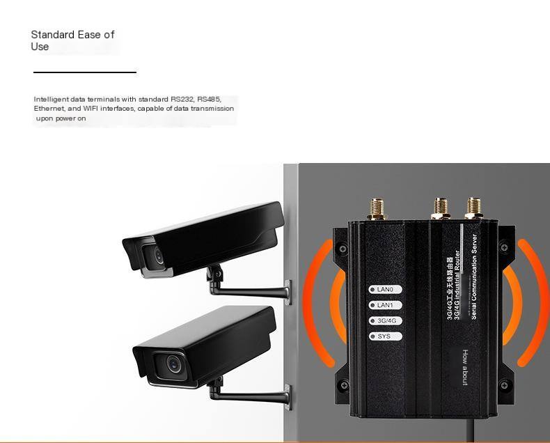 4G industrial router APN card data collection and transmission Modbus full network communication 5-port routing RTU to TCP