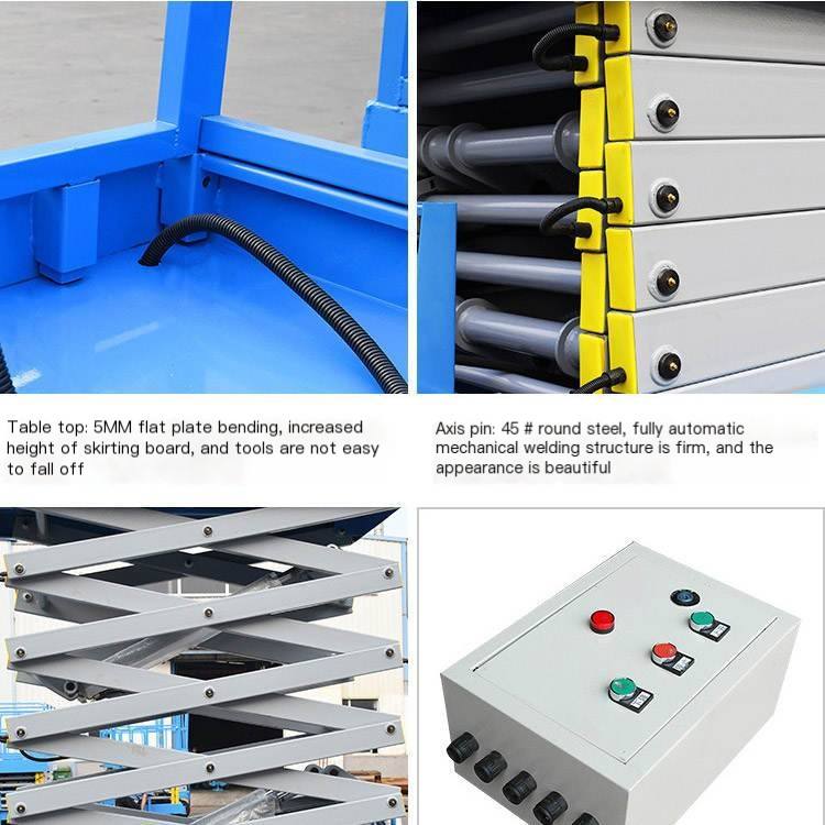 Zongyang County Elevator Zongyang County Lifting Platform Wire Rope Manual Elevator