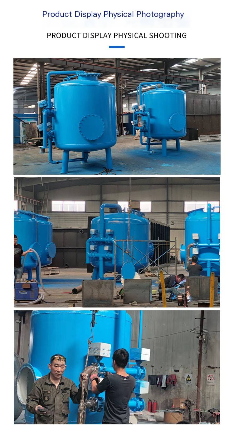 Fully automatic mechanical filter quartz sand activated carbon manganese sand fruit shell filter tank softened water equipment for heavy metal removal