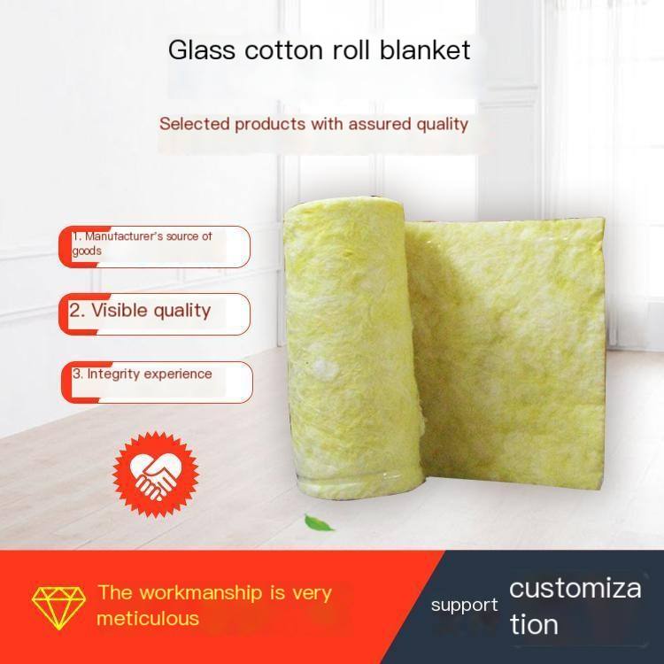 Environmentally friendly composite w38 aluminum foil facing Glass wool for fire protection and thermal insulation of steel structure manufacturers