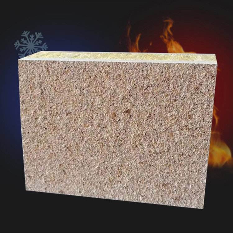 Energy saving and fireproof exterior wall decoration integrated board, rock wool, and removable template support customization