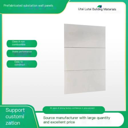 Lutai Substation Fiber Cement Composite Wall Panel Steel Structure Assembled Insulation Decoration Double sided Integrated Panel