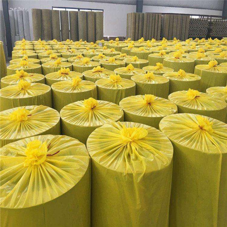 Rock wool steam pipeline insulation, rock wool pipe shell, aluminum foil, rock wool fireproof pipe