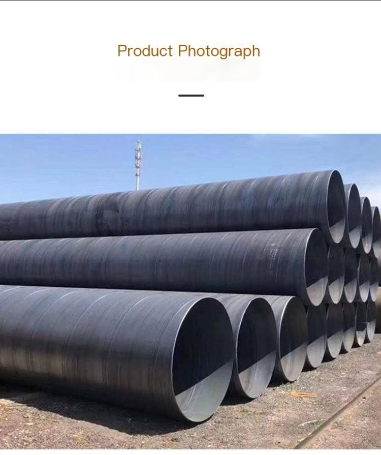 Dinghang Outer Polyethylene Inner IPN8710 Reinforced Epoxy Coal Asphalt Anticorrosive Steel Pipe