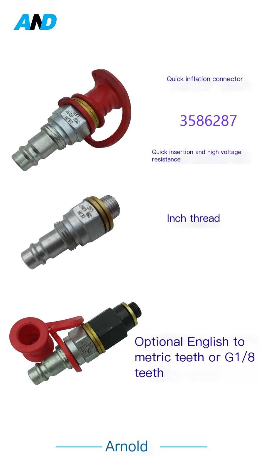 CEJN3586287LFD.LKC nitrogen inflation nozzle nitrogen filling quick male connector MaLe QRC 90.310.11