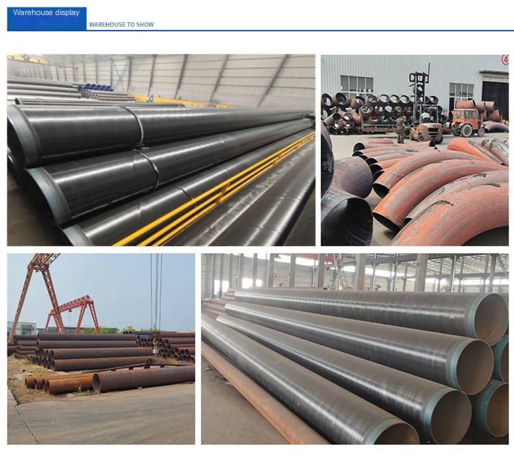 Epoxy powder coated inner and outer composite steel pipe flange connection method, coated steel pipe manufacturer Dinghang