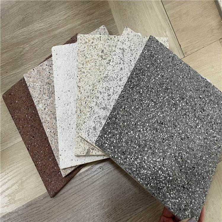 Energy saving and fireproof exterior wall decoration integrated board, rock wool, and removable template support customization