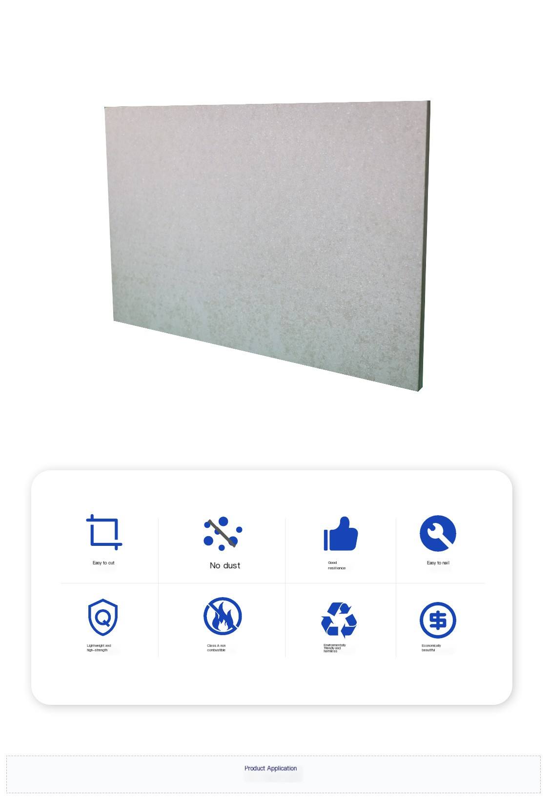 Lutai low-density lightweight partition wall calcium silicate board is fire-resistant, moisture-proof, easy to cut, and does not require sinking holes to replace gypsum board