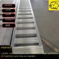 Electric forklift aluminum platform, 2 to 5 meters long, sturdy and durable ladder, safe and reassuring