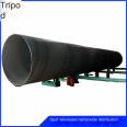 Large diameter anti-corrosion spiral welded pipe, epoxy powder coated spiral steel pipe, Dinghang manufacturer