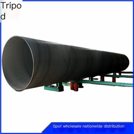 Large diameter anti-corrosion spiral welded pipe, epoxy powder coated spiral steel pipe, Dinghang manufacturer