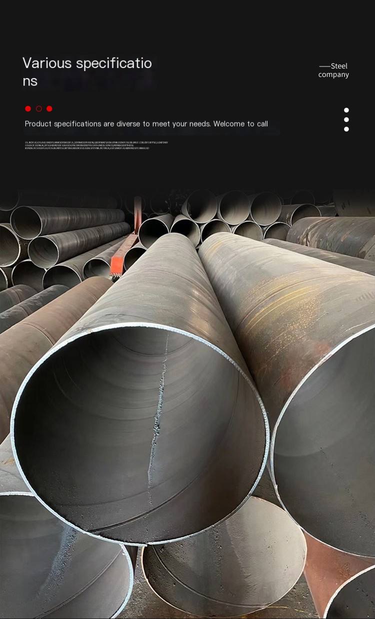 Dinghang Directly Buried Spiral Steel Pipe Q325B 1820 * 20 National Standard Galvanized Spiral Pipe Large Diameter Spiral Welded Pipe