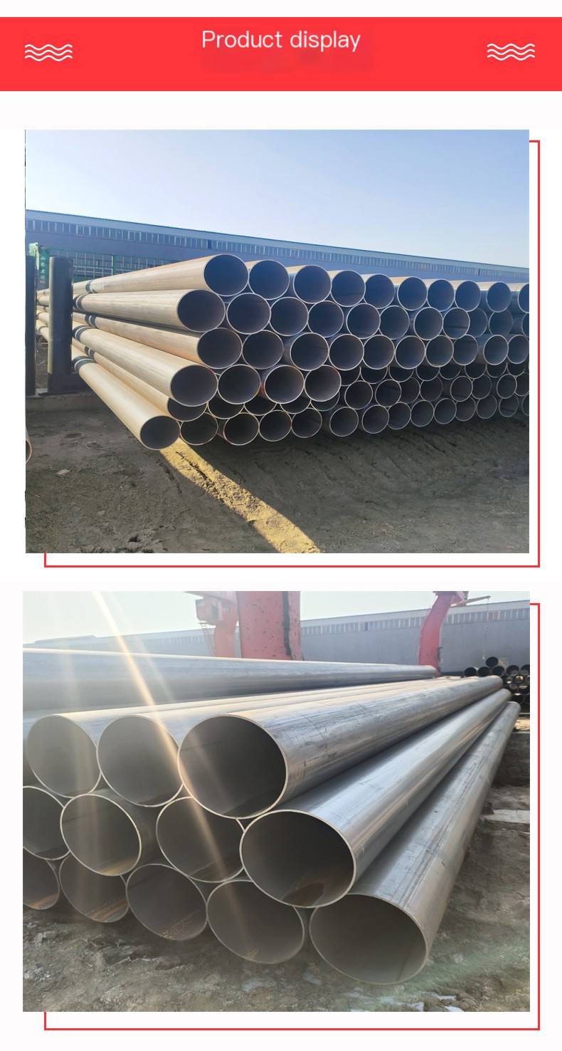 Manufacturer of Q235b straight seam steel pipe thick wall straight seam welded pipe for large diameter steel casing, Dinghang