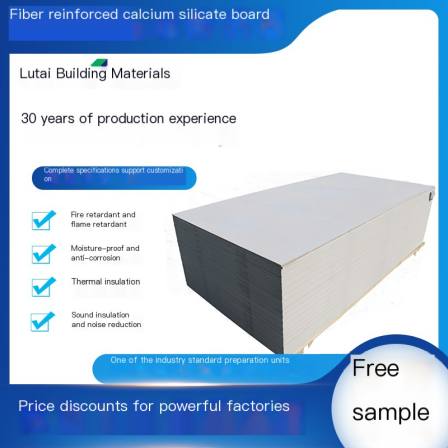 Lutai 10mm calcium silicate board, asbestos free fireproof board, suspended ceiling partition wall lining board