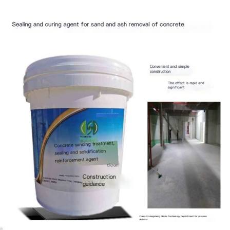 After the pouring of the building wall, the overall ash removal repair material is used. Concrete sand removal treatment agent