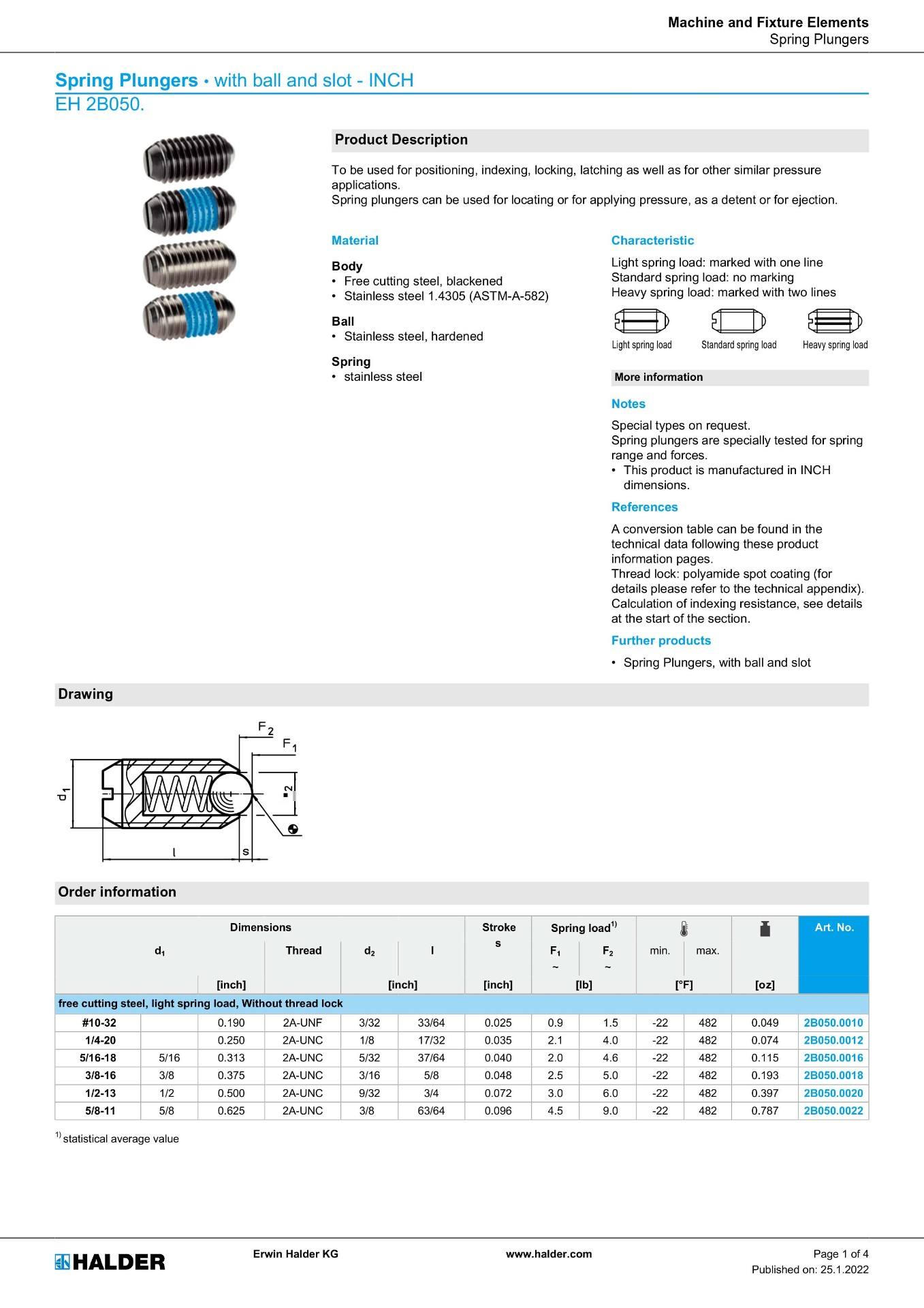 Wuquan Halder, imported from Germany, positioning beads, English teeth, stainless steel ball head, ball plug, part number 2B050