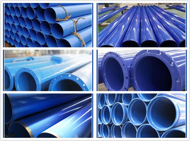 Flange connection for mine ventilation and drainage of Dinghang Pipeline 630 inner and outer coated steel pipes