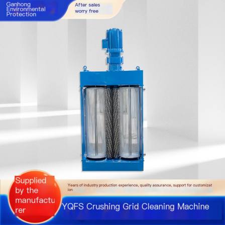 YQFS Crushing Grille Cleaning Machine Double Drum Crushing Grille Cleaning Machine Grille Cleaning Machine