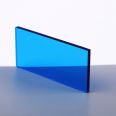 PMMA plastic sheet supplied by organic glass sheet manufacturer for processing, available in multiple colors, blue transparent acrylic sheet