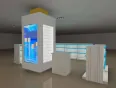 Display cabinet, exhibition hall advertising decorative glass