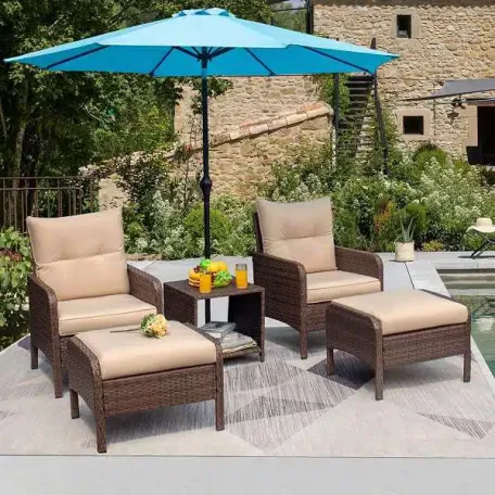  Elevate Your Outdoor Space with the 61642 Rattan Chaise